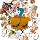 Adesivos Scrapbook Variados 60 Peças Tema Diversos
