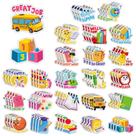 Adesivos Scratch and Sniff Jetec 300 unidades para crianças