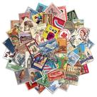 Adesivos, selo postal vintage, viagem retrô, 59 unidades