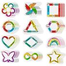 Adesivos sensoriais ZOIIWA, 96 unidades, pacote Breath Calm Anxiety