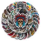 Adesivos Sheiks Skulls, vinil impermeável, anime, 50 unidades/lote