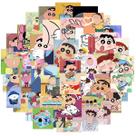 Adesivos ShinChans Anime Crayons Vinil PVC impermeáveis 50 unidades