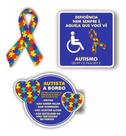 Adesivos Símbolo Autista Pcd Vaga Sticker Carro