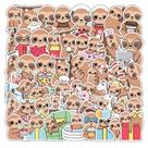 Adesivos Sloth Waterproof Vinil Graffiti Decalques 50 unidades
