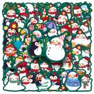 Adesivos Snowman, 50 peças, fofos, desenhos animados, vinil à prova d'água Adesivos Snowman, 50 peças, fofos, desenhos animados, vinil à prova d'água