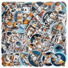 Adesivos Space Station 50 peças de vinil impermeável de 5 a 10 cm Adesivos Space Station 50 peças de vinil impermeável de 5 a 10 cm