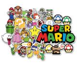 Adesivos Super Mario Nintendo Game Notebook Mala Stickers Carro Moto Kit 29unid.