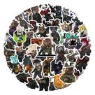 Adesivos Tactical Teddys Anime Waterproof Vinyl S 50 unidades