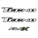 Adesivos Tecno Compatível Ka Flex 2009/2014 Emblema Resinado