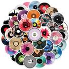 Adesivos: toca-discos de vinil retrô, toca-discos x50 Adesivos: toca-discos de vinil retrô, toca-discos x50