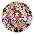 Adesivos Toiletbound Hanakokun Anime, pacote de 50 unidades, 3-8 cm