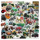 Adesivos Tractor, 60 peças, adesivos de grafite de vinil impermeável