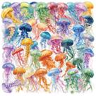 Adesivos Transparent Jellyfish Scrapbook Laptop x50