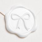 Adesivos UNIQOOO 3D Bow Wax Seal, brancos de neve, 50 unidades de 3 cm