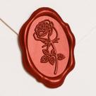 Adesivos UNIQOOO Rose Wax Seal, 50 unidades, ovais, vermelho pérola, 3,3 x 2,3 cm Adesivos UNIQOOO Rose Wax Seal, 50 unidades, ovais, vermelho pérola, 3,3 x 2,3 cm