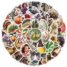 Adesivos, vegetais, flores, vinil, grafite impermeável, 50 unidades
