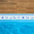 Adesivos Vinil Borda de Piscina Azulejo 25und 1mx30cm