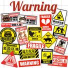 Adesivos Warning Animals Fashion Skate Maleta Tablet Adesivos Warning Animals Fashion Skate Maleta Tablet