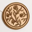 Adesivos Wax Seal Convite de casamento floral 3D UNIQOOO x50