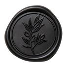 Adesivos Wax Seal, convite de casamento preto PONATIA, 50 unidades Adesivos Wax Seal, convite de casamento preto PONATIA, 50 unidades