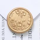 Adesivos Wax Seal UNIQOOO 3D Begonia Wedding 50 unidades em ouro claro