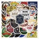 Adesivos World Famous Wine Anime 50 peças Cartoon Deca 5-7 cm