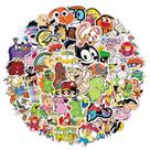 Adesivos YUESHI 90s Cartoon, adesivo de vinil impermeável, 50 unidades