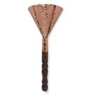 Adjá de Latão Rose com Cabo de Madeira de Três Bocas 29 cm Adjá de Latão Rose com Cabo de Madeira de Três Bocas 29 cm