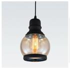 Adn+ Pendente Ambar+pt 1lamp E27