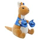 Adorável boneca de pelúcia canguru de boxe, criativa e engra
