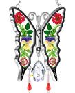 Adorno colgante KY&BOSAM Mariposa prisma de cristal 20x13 cm