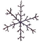 Adorno Copo de Nieve Beige Escarchado de Ramas Vickerman 12 cm Paquete de 6