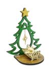 Adorno de Mesa Árvore de Natal com Estrela e Menino Jesus