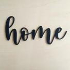 Adorno De Parede Home / Palavra - Quadro - Lettering