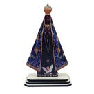 Adorno Imagem Nossa Senhora Aparecida de Mesa Madeira 12 cm