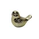 Adorno Passaro Passaro Porcelana Dourado Interponte 9cm - CASAROOM