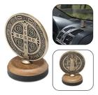 Adorno Pedestal Medalha de São Bento Para Painel de Carro
