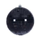 Adorno Vickerman Bola Espejo Negra 4,75 cm Paquete con 4