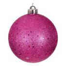 Adorno Vickerman Bola Plástica con Lentejuelas Rosa Fucsia 6 cm Paquete de 4 Adorno Vickerman Bola Plástica con Lentejuelas Rosa Fucsia 6 cm Paquete de 4