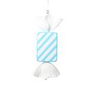 Adorno Vickerman de Caramelo a Rayas Rectangular Azul Bebé de 18,5 cm Adorno Vickerman de Caramelo a Rayas Rectangular Azul Bebé de 18,5 cm