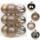 Adornos Navideños en Bola Briful 8 cm 12 unidades irrompibles