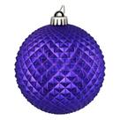 Adornos Vickerman Bola de Brillo Durian Morada 6 cm Paquete de 4 Adornos Vickerman Bola de Brillo Durian Morada 6 cm Paquete de 4