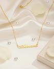 Adriana colar de nome folheado a ouro 18k
