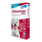 Advantage MAX3 1 mL Elanco para Cães de 4 a 10 Kg - 3 Bisnagas