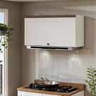 Aéreo Basculante para Cozinha 70cm Provençal Americano 100% Mdf Iluminata Aéreo Basculante para Cozinha 70cm Provençal Americano 100% Mdf Iluminata