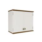 Aéreo Retrô 2p Off White-nogueira Armário De Cozinha