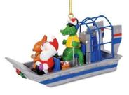 Aerobarco guiado Ornament Cape Shore Alligator com Papai Noel e renas