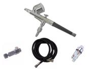 Aerógrafo Dupla Ação 0,3 mm C/ Mangueira + Mini Filtro + Engate Rápido OT Aerógrafo Dupla Ação 0,3 mm C/ Mangueira + Mini Filtro + Engate Rápido OT