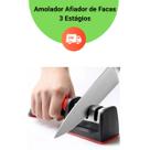 Afiador Amolador De Facas e Tesouras 3 em 1 Profissional Compacto