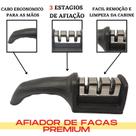 Afiador e Amolador de Facas Linha Profissional 3 Modulos